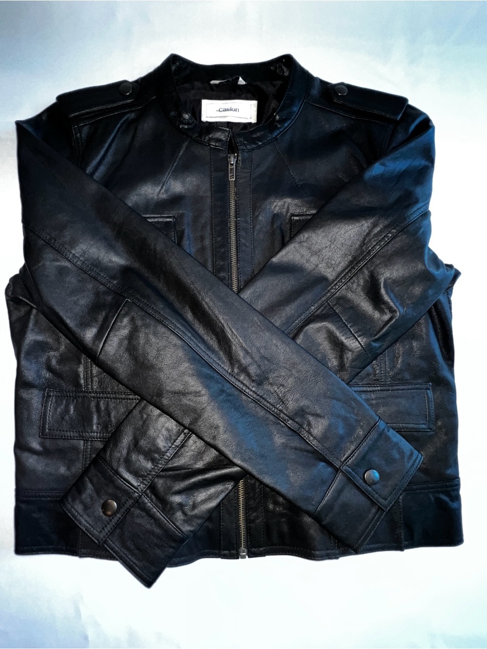 Caslon Women’s Black Leather Jacket XL NWOT